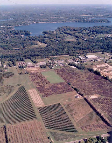 Paw Paw Lake at the top.  Karma Vista & Vineyards in the foreground.